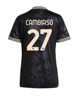 Billige Fotballdrakt Juventus Andrea Cambiaso #27 Replika Tredjedrakt Dame 2025-26 Kortermet Billige Fotballdrakt Juventus Andrea Cambiaso #27 Replika Tredjedrakt Dame 2025-26 Kortermet